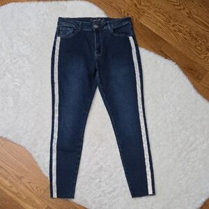 Copper Flash High Rise Ankle Skinny Jeans, Womens Size 10